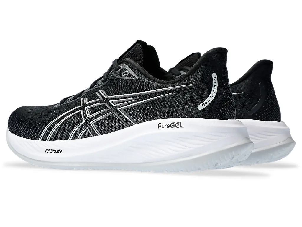 ASICS MEN'S GEL CUMULUS 26 (4E EXTRA WIDE) BLACK/SILVER