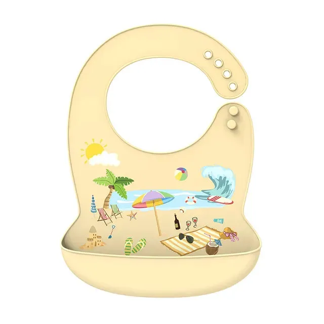 Baby Waterproof Adjustable Banana Bibs