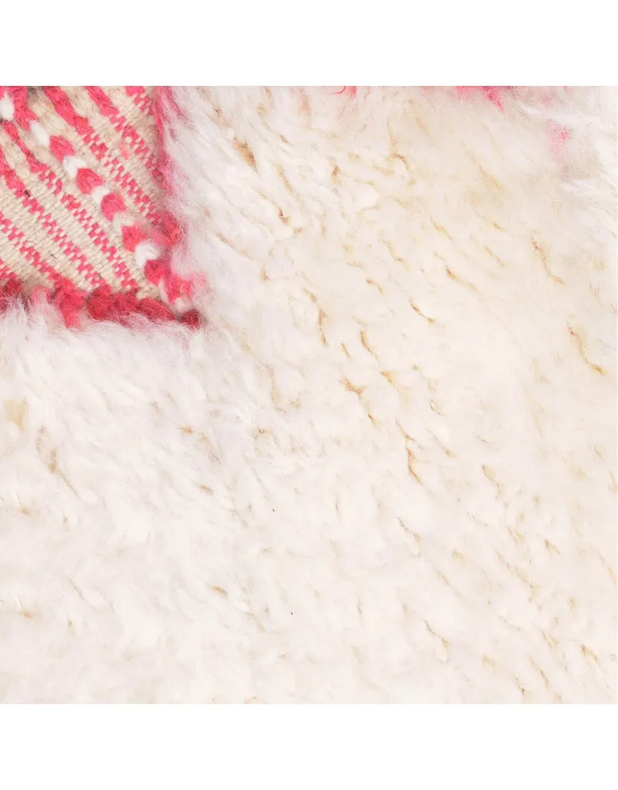 Beni Mrirt Moroccan White Pink Rug