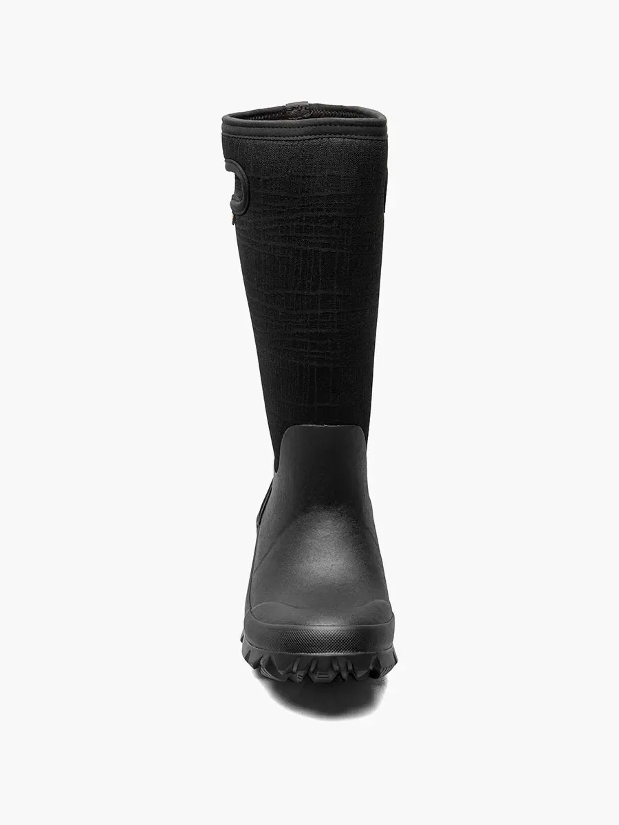 Bogs- Women's Whiteout Cracks Black Winter Boots  73049-001