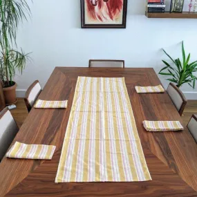 BOHO MUSTARD Table Runner and Napkin Set