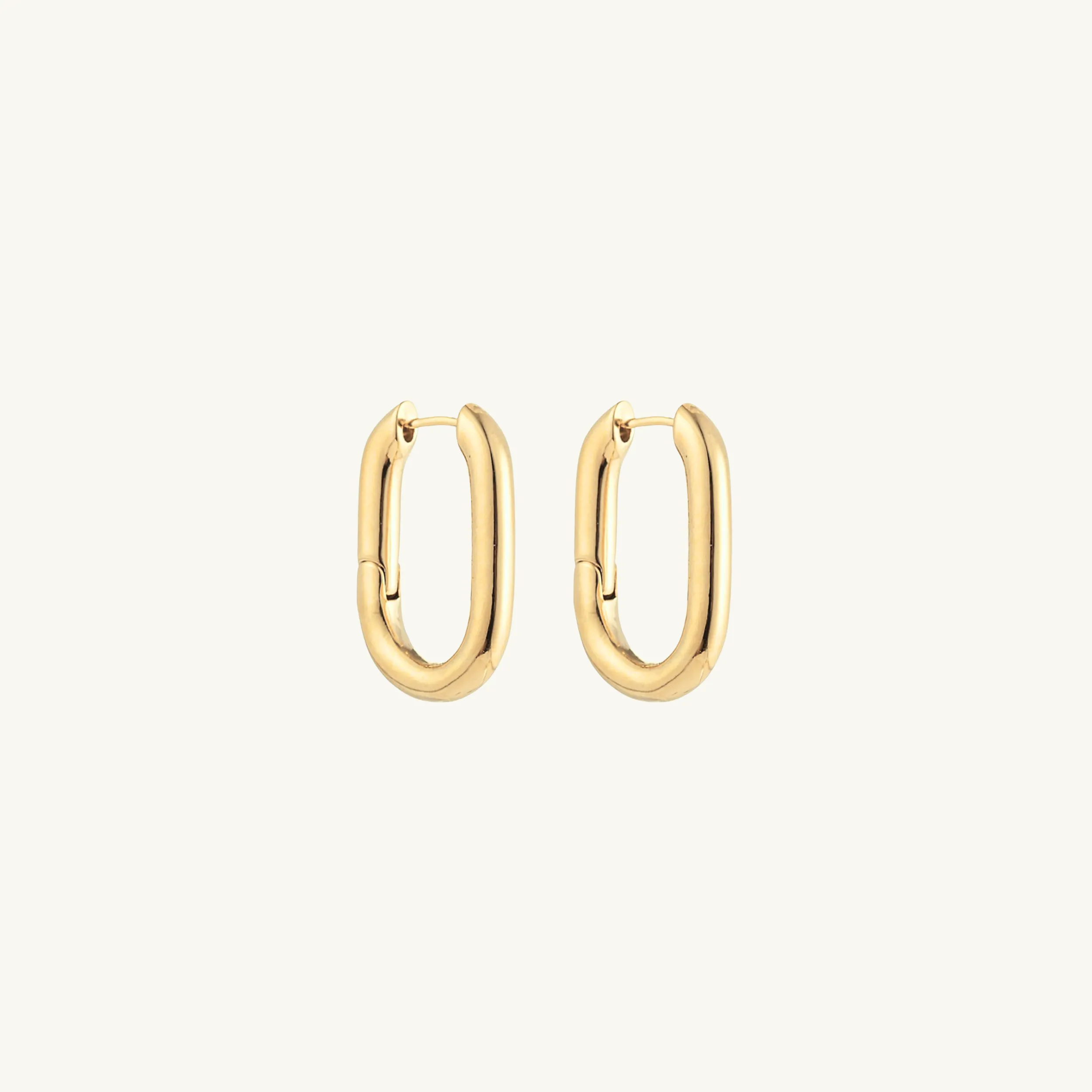 Chunky Rectangle Hoop Earring Giftset | Gold