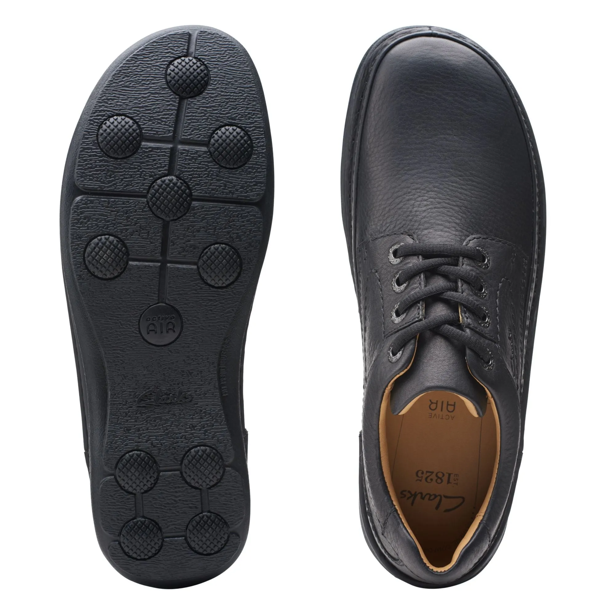 Clarks Nature Three Black Leather