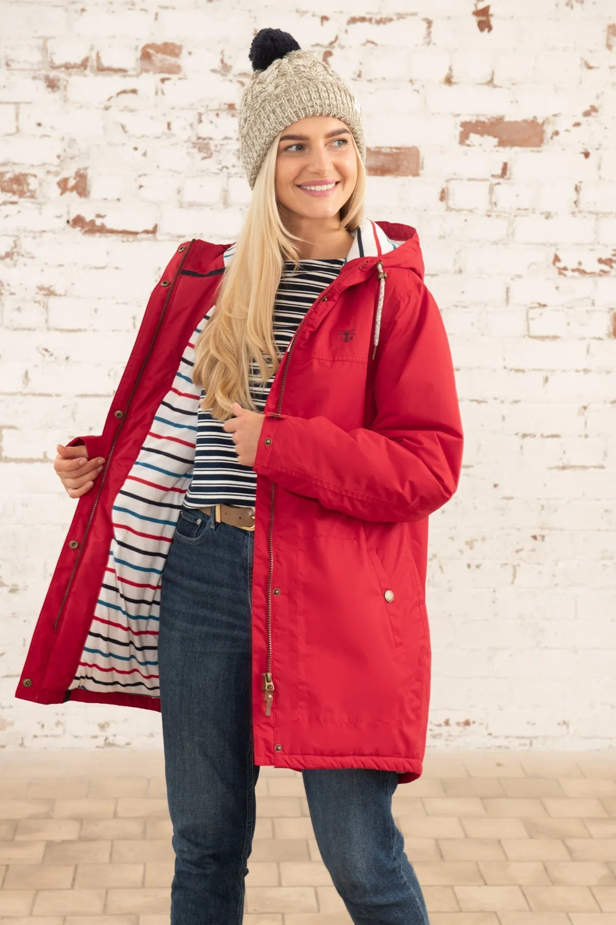 Eva Long Coat - Red