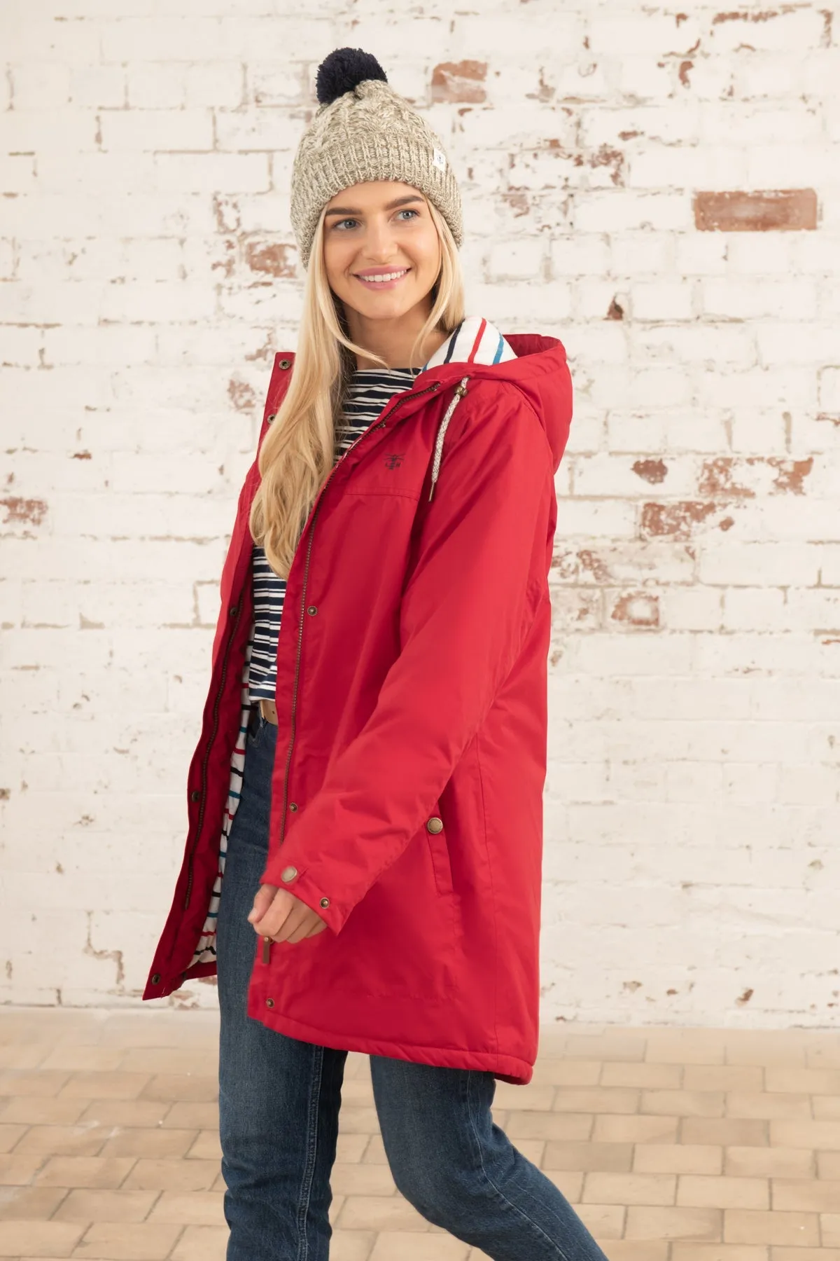 Eva Long Coat - Red