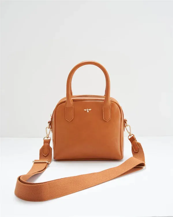 Fable - Eloise Mini Bowling Bag - Tan