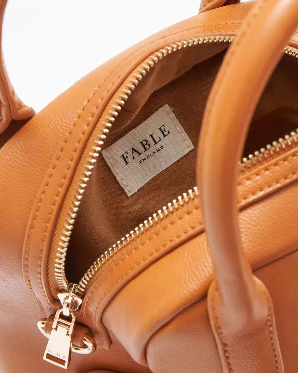 Fable - Eloise Mini Bowling Bag - Tan