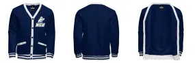 Fleece Varsity Cardigan With No Lining