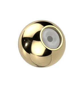 Gold PVD Titanium Earring Ball Back (1 Piece)