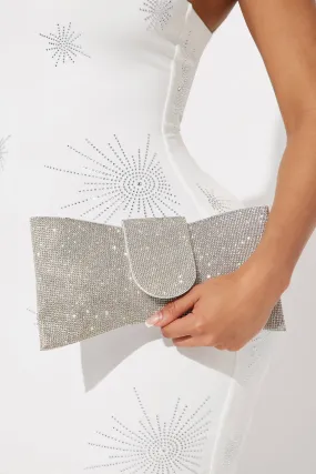 Grand Bow Clutch - Silver