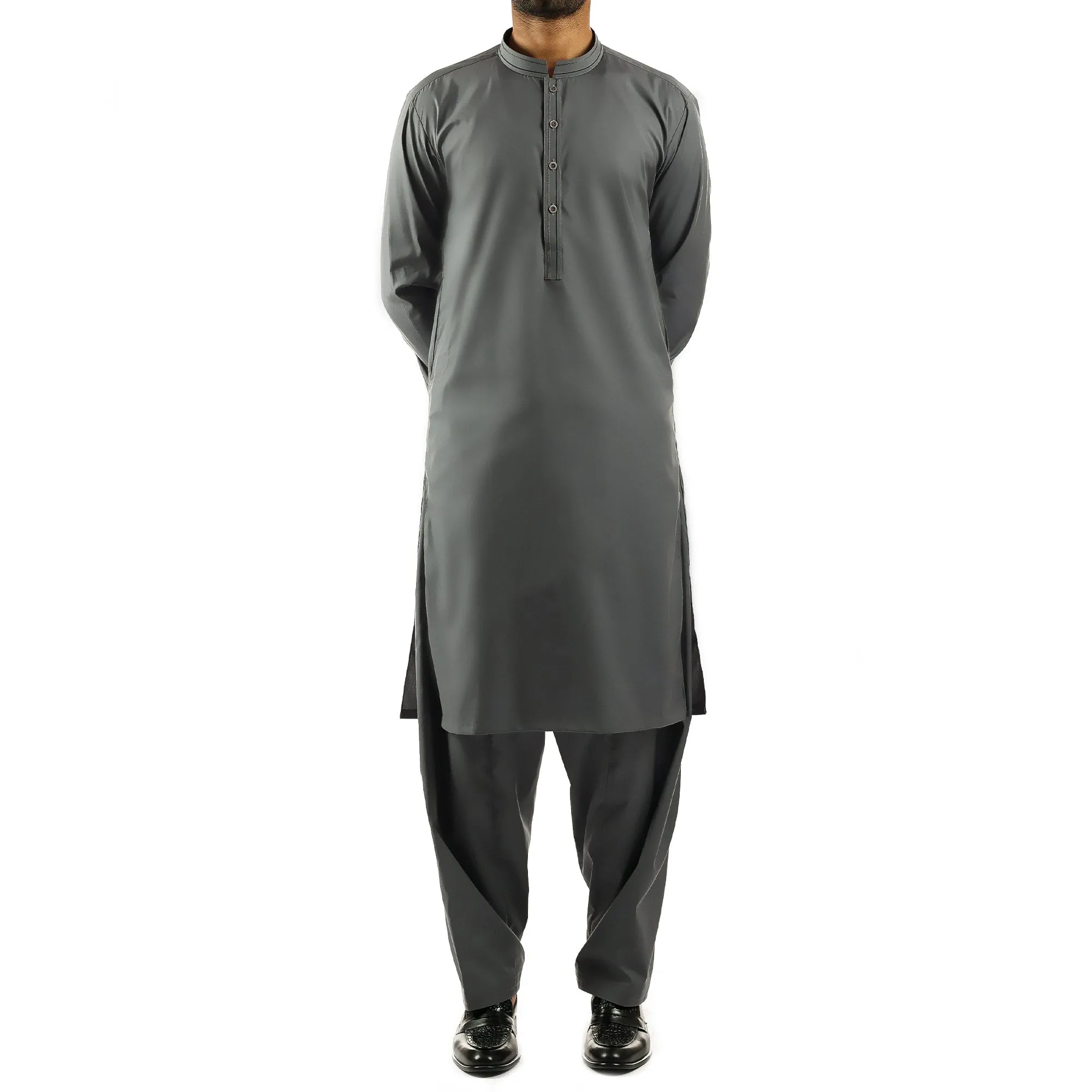 Grey Shalwar Qameez