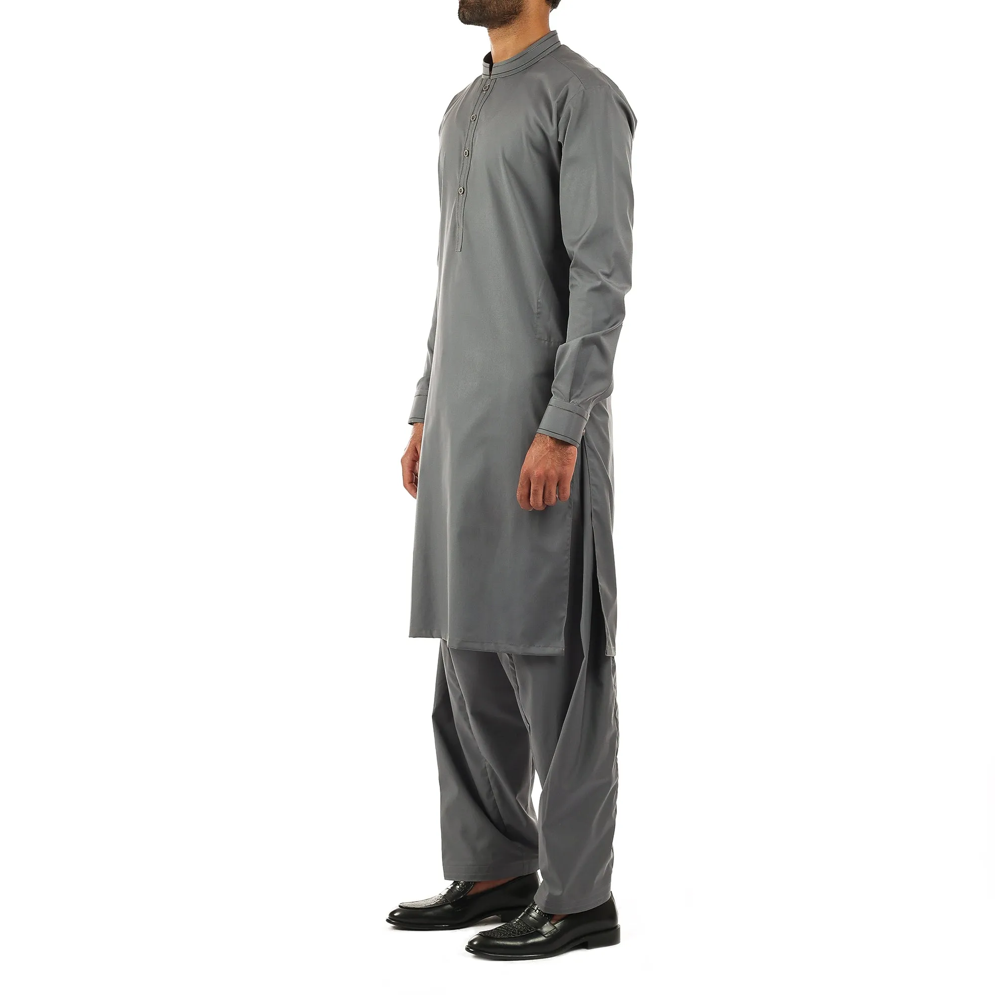 Grey Shalwar Qameez