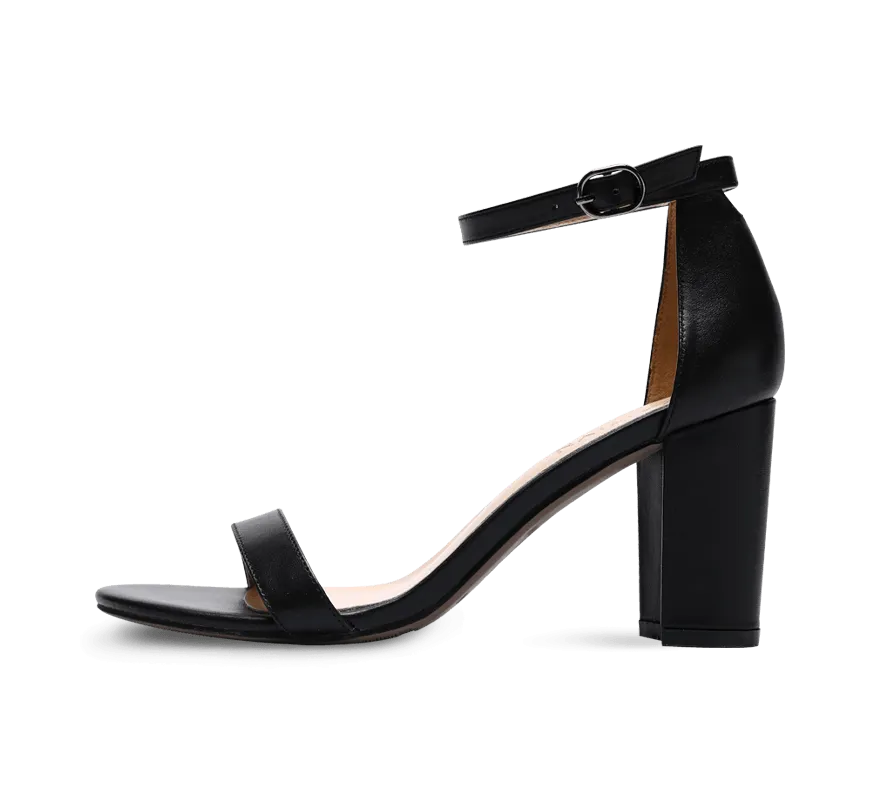 Heather Block High Heel Sandals