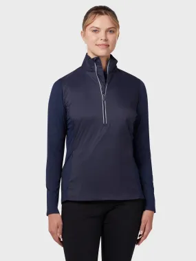 Insulated Aquapel 1/4 Zip Women's Sweater In Peacoat