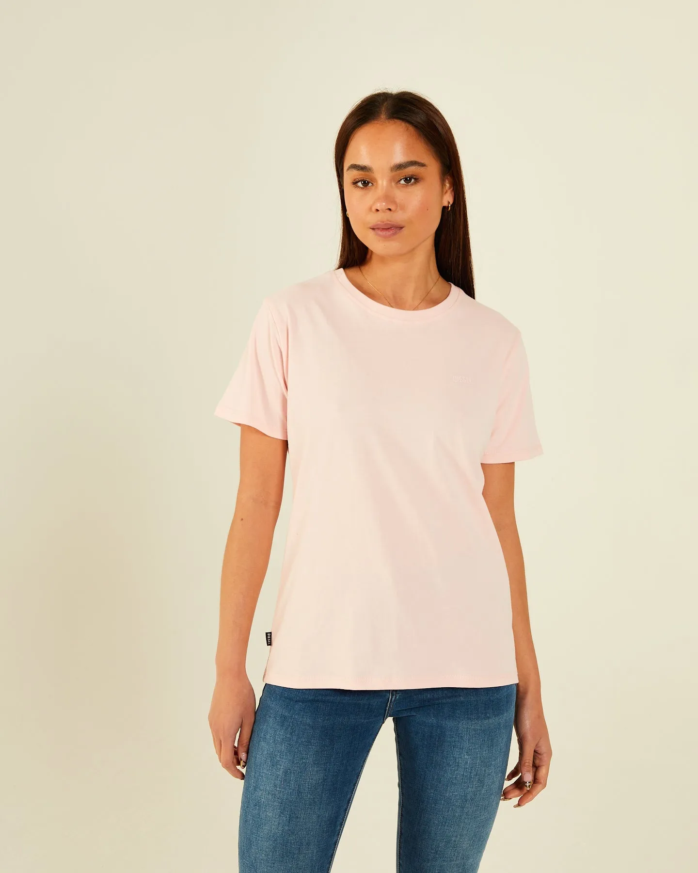 Jada Basic O Neck Bermuda Pink