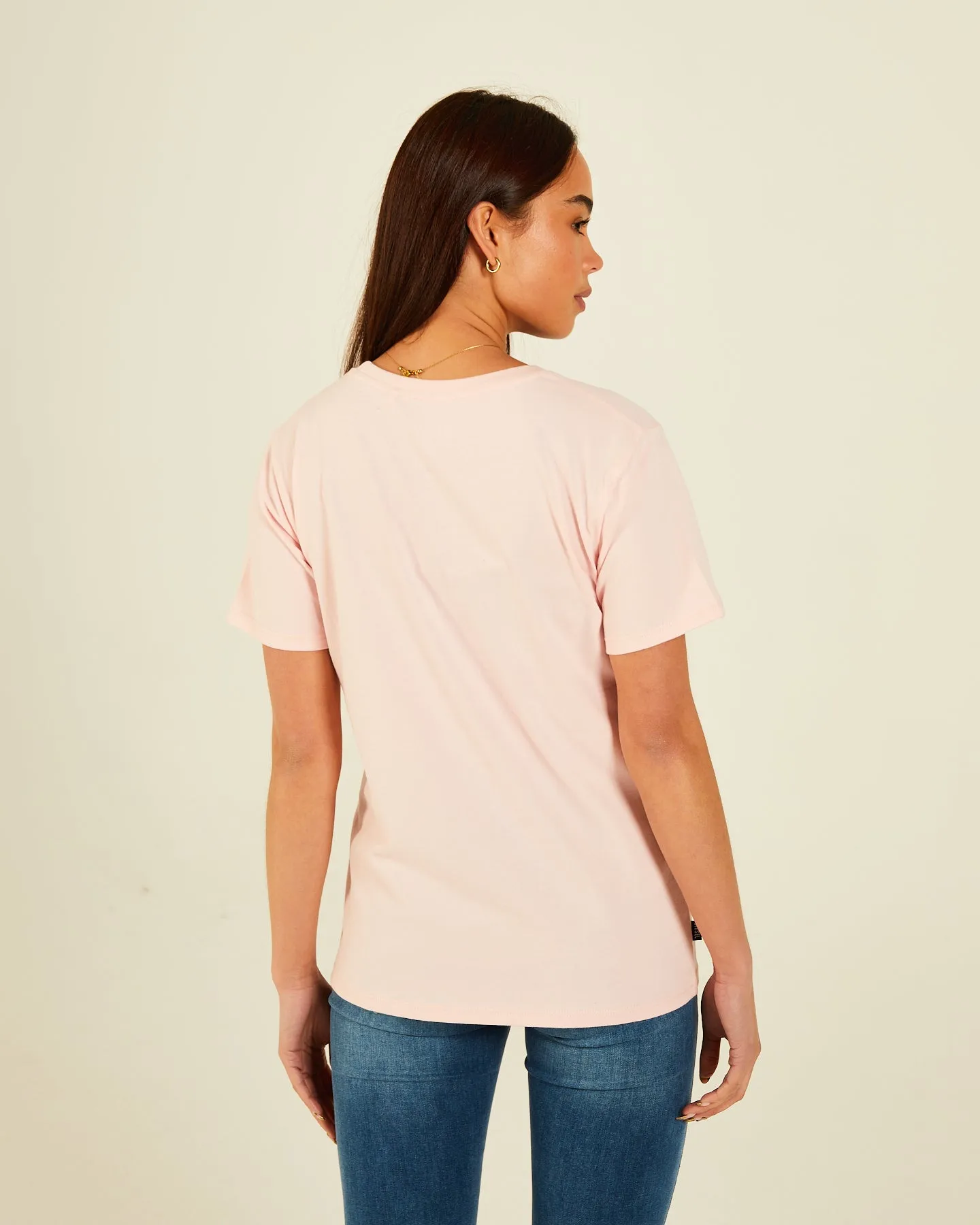 Jada Basic O Neck Bermuda Pink