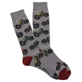 K.Bell Men's Moto Crew Sock