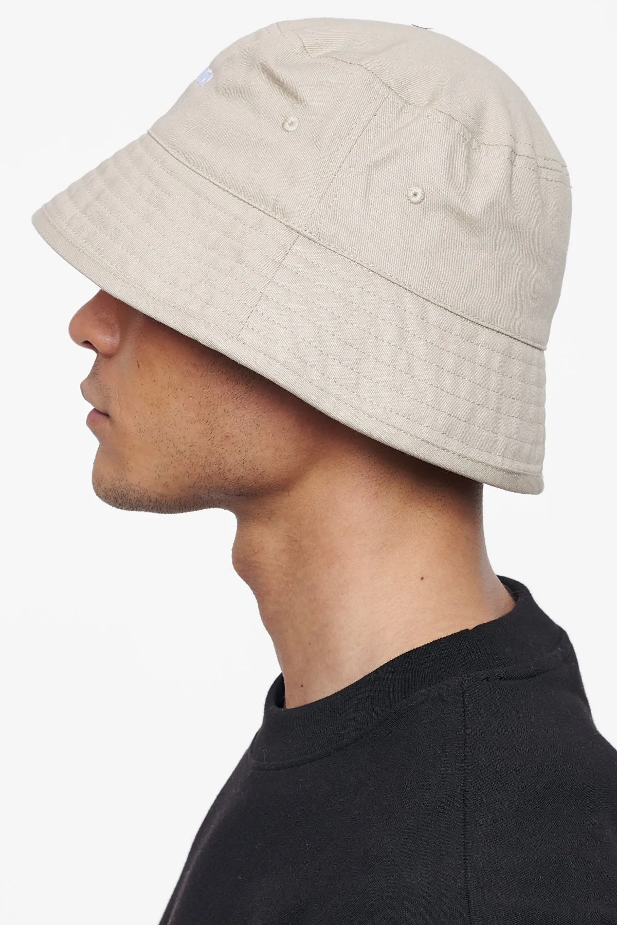 Logo Cotton Twill Bucket Hat Sand