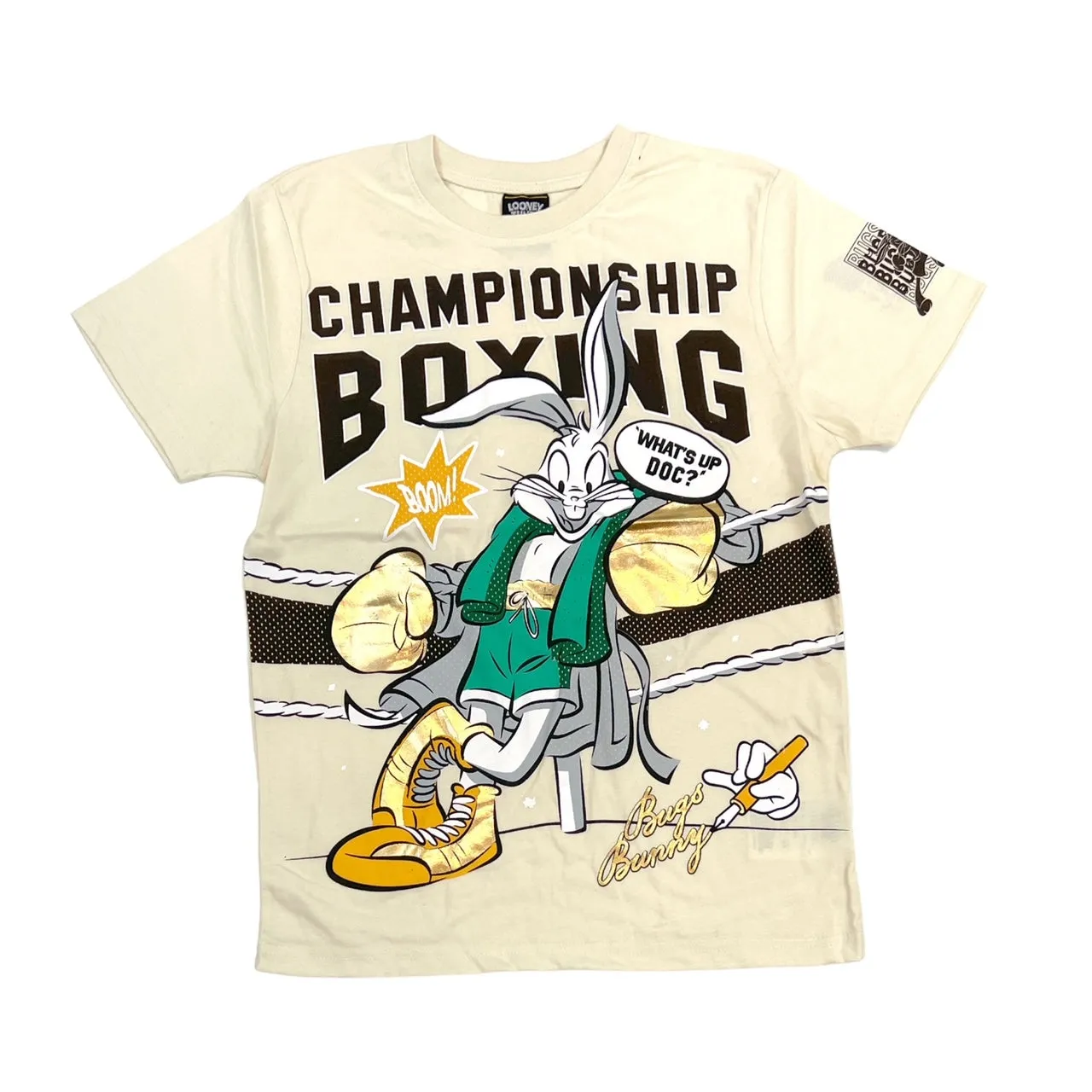 Looney Tunes Bugs Bunny Foil Print Tee (Cream) / $16.99 2 for $30