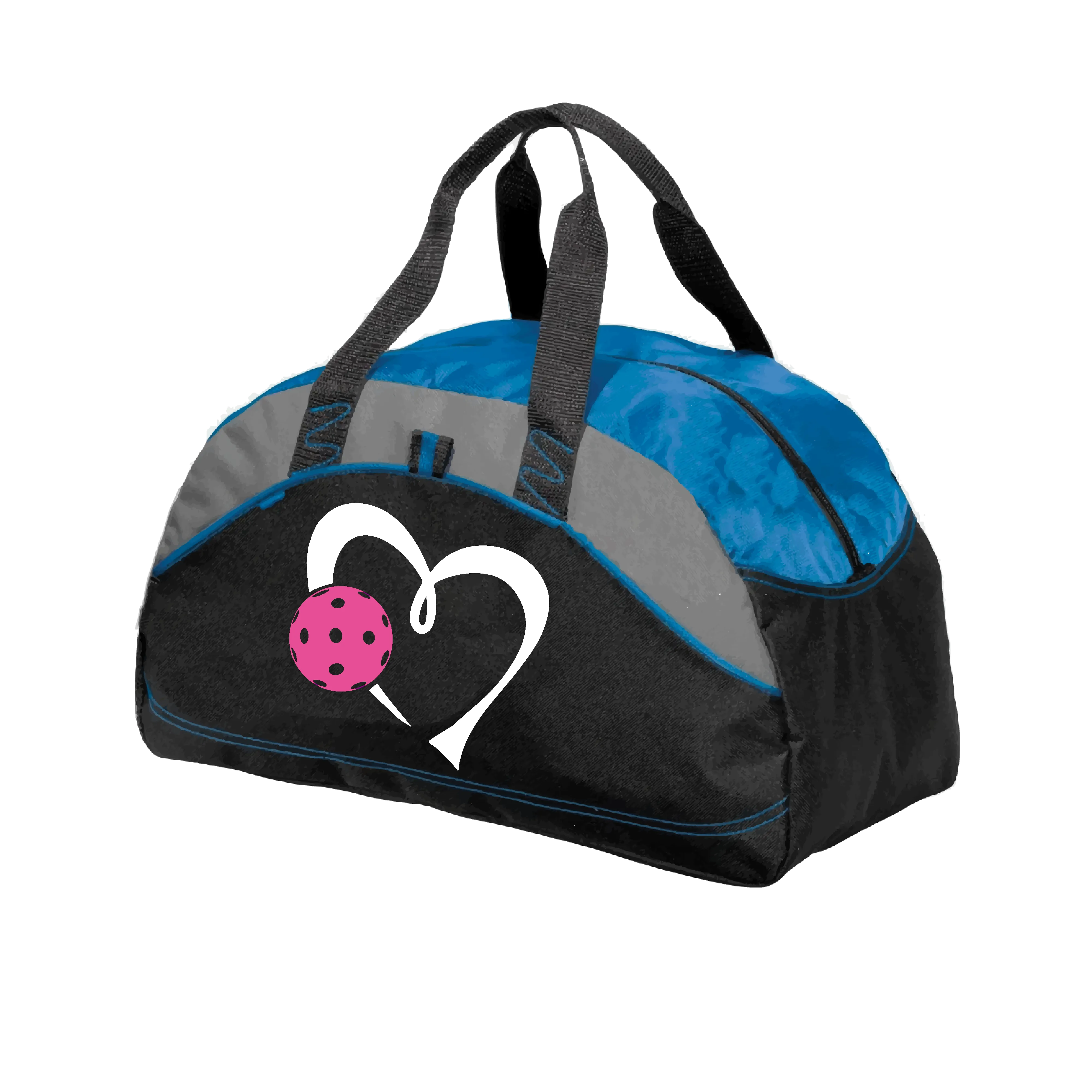 Love Pickleball Heart (Pink) | Pickleball Sports Duffel | Medium Size Court Bag