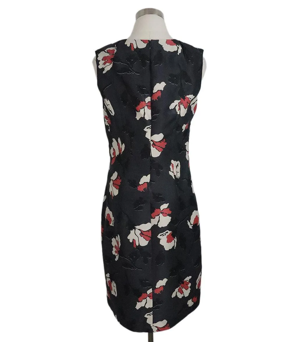 Marni Grey & Pink Floral Silk Dress sz 8