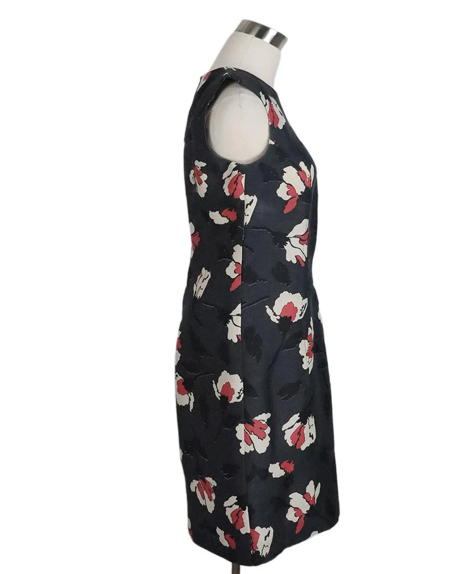 Marni Grey & Pink Floral Silk Dress sz 8