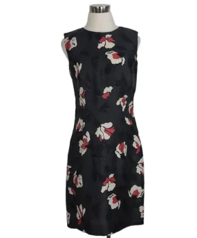 Marni Grey & Pink Floral Silk Dress sz 8