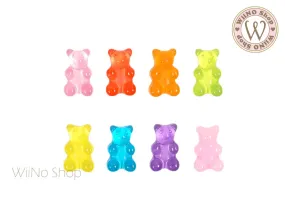 Medium Gummy Bear Candy Nail Art Cabochons - 5 pcs