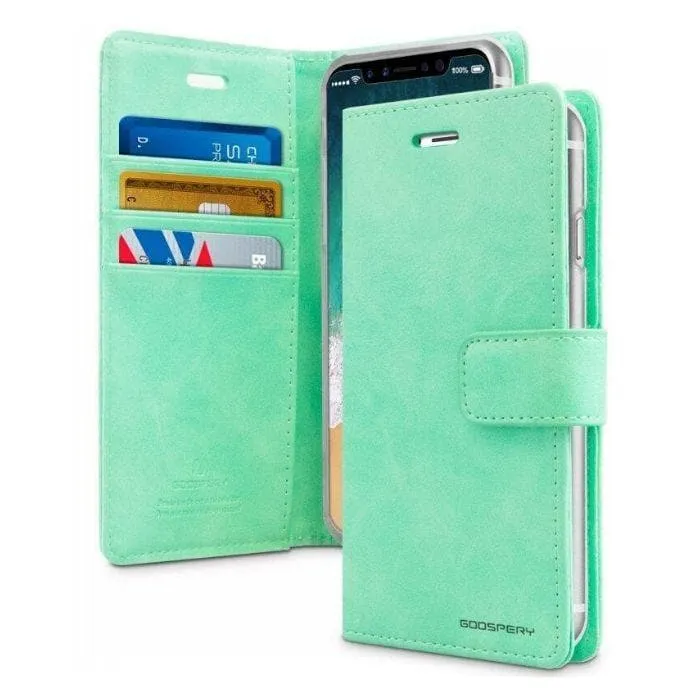 Mercury Blue Moon Diary Case for iPhone X/XS - Mint