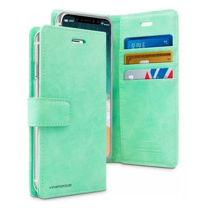 Mercury Blue Moon Diary Case for iPhone X/XS - Mint