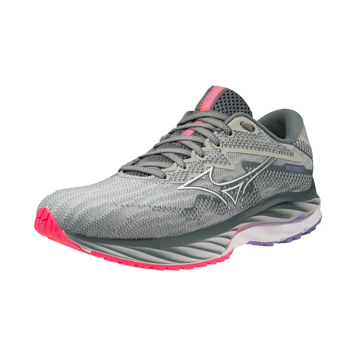 Mizuno Wave Rider 27 Womens | Pblue/white/h-Vpink