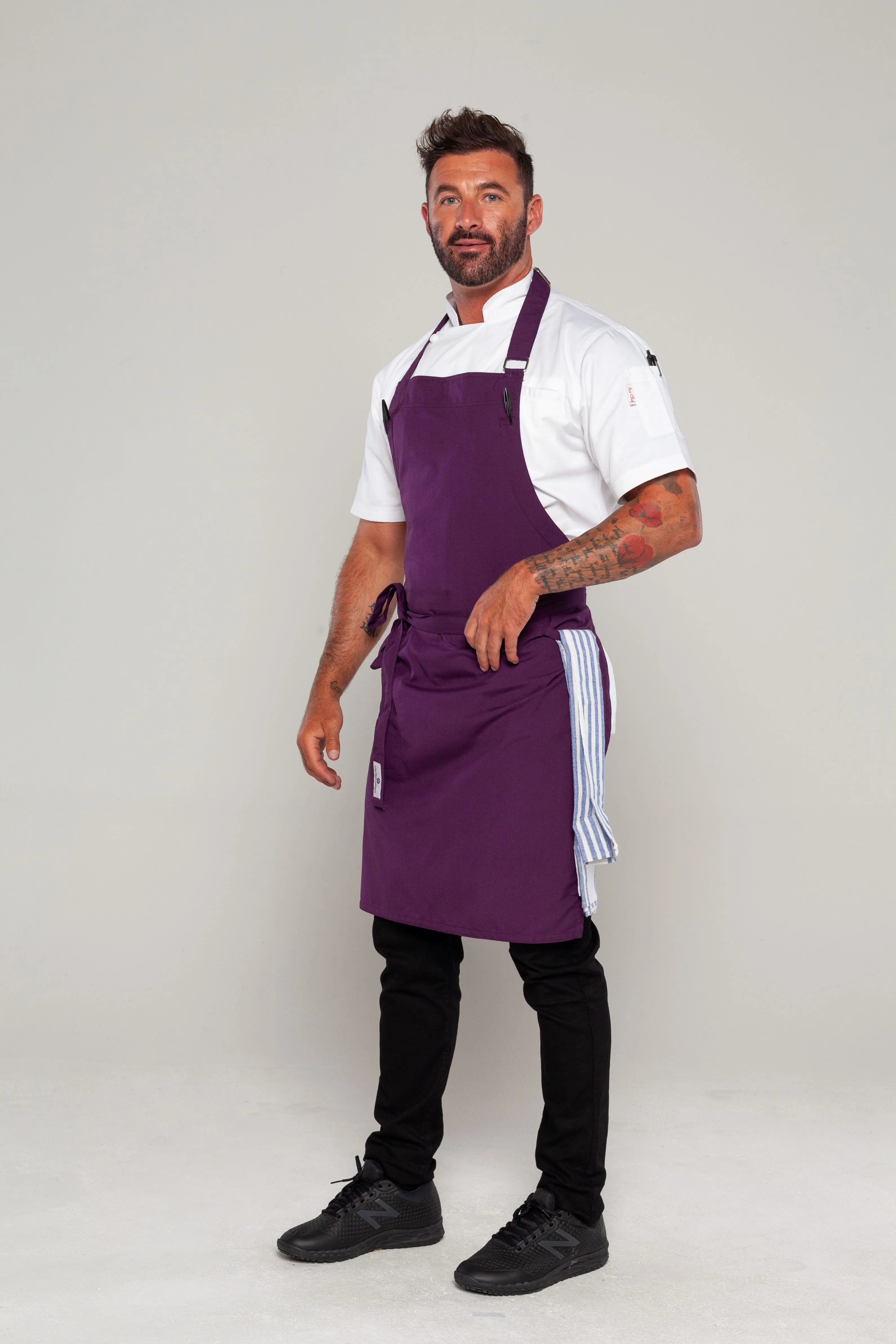 Niche Eggplant Bib Chef Apron one size