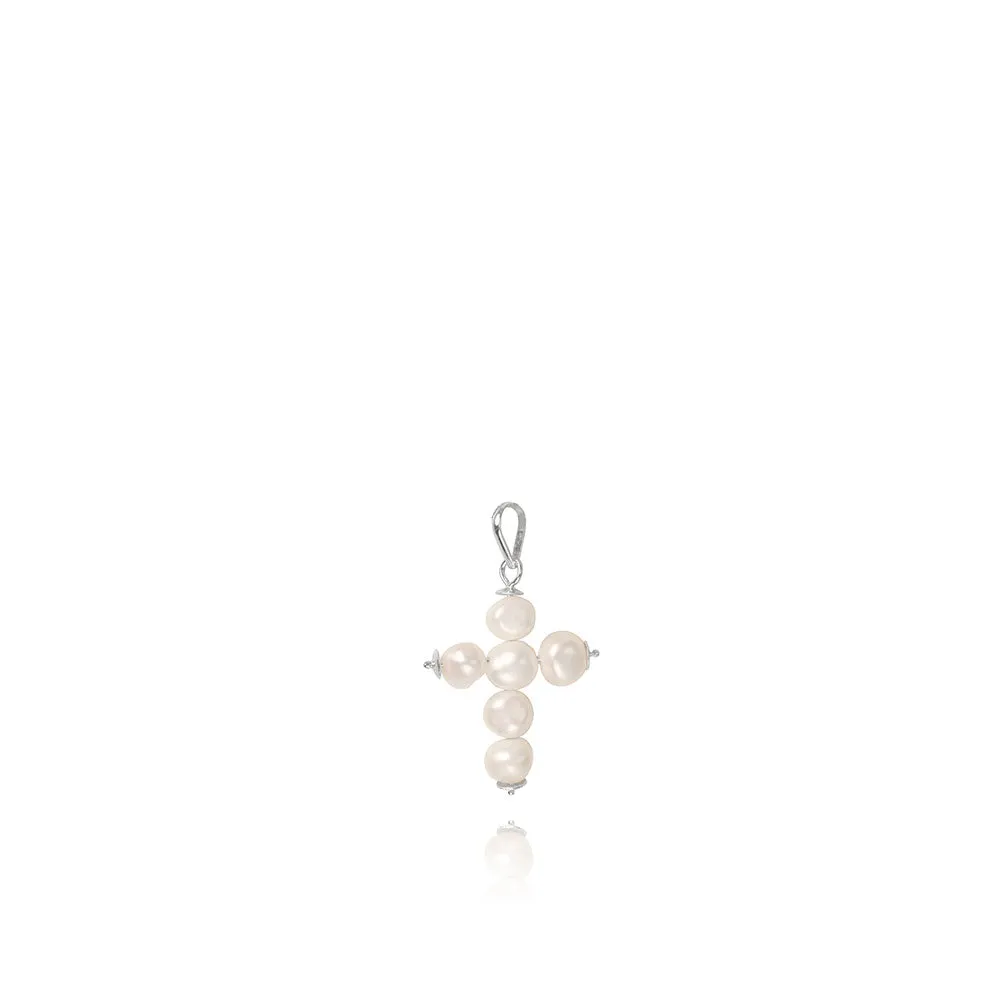 Olivia Silver Cross Necklace