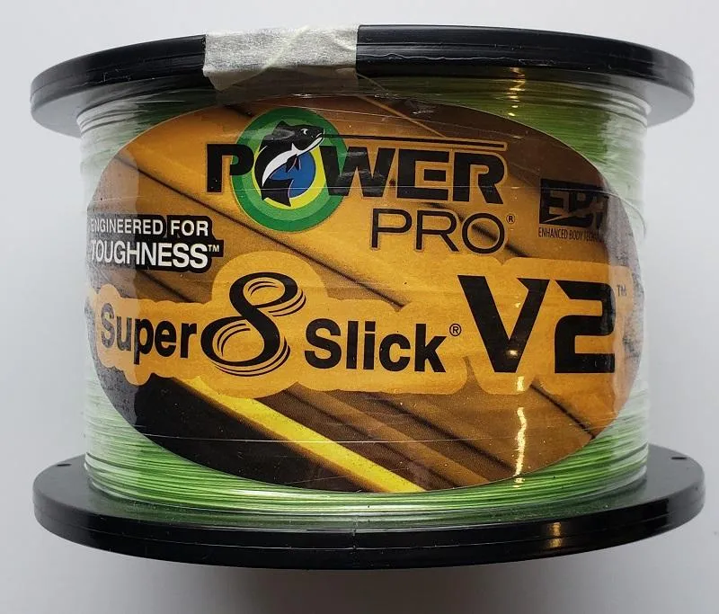 Power Pro Super 8 Slick V2 Hi-Vis Aqua Green 50 lbs 3000 yds Braided Fishing Line