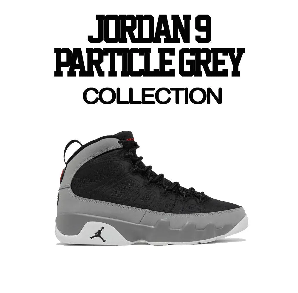 Retro 9 Particle Grey Shirt - S9uce - Black