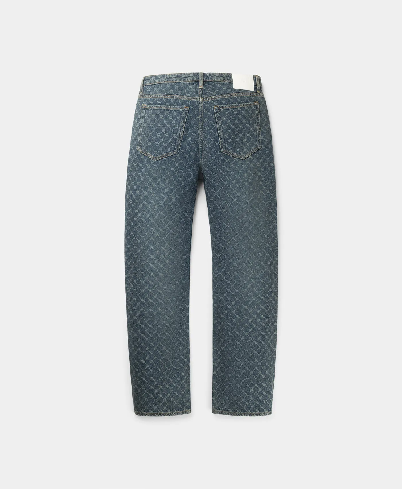 Sand Blue Amba Monogram Relaxed Jeans