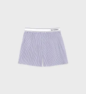 Serif Logo Boxer Short - White/Navy