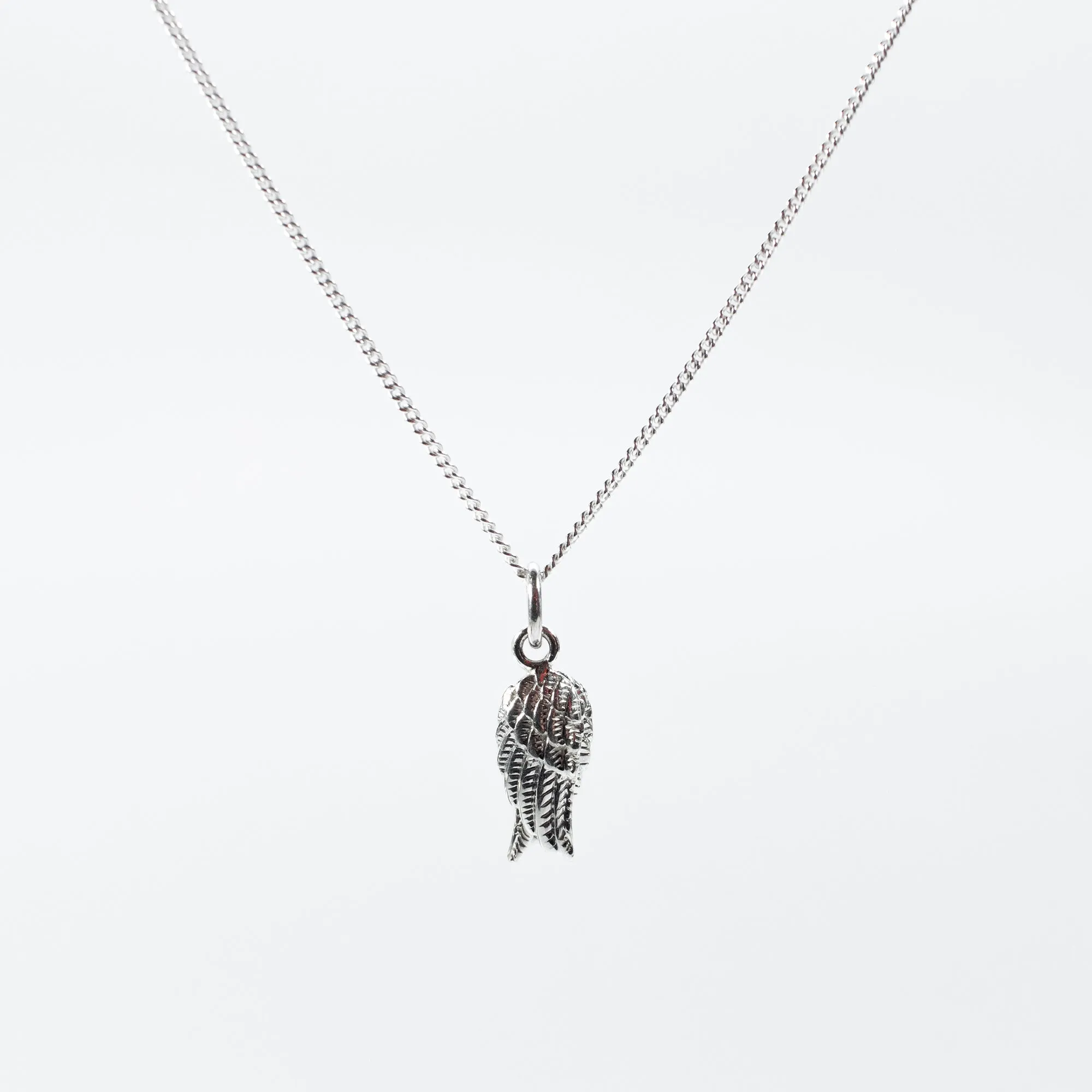 Silver Double Wing Necklace