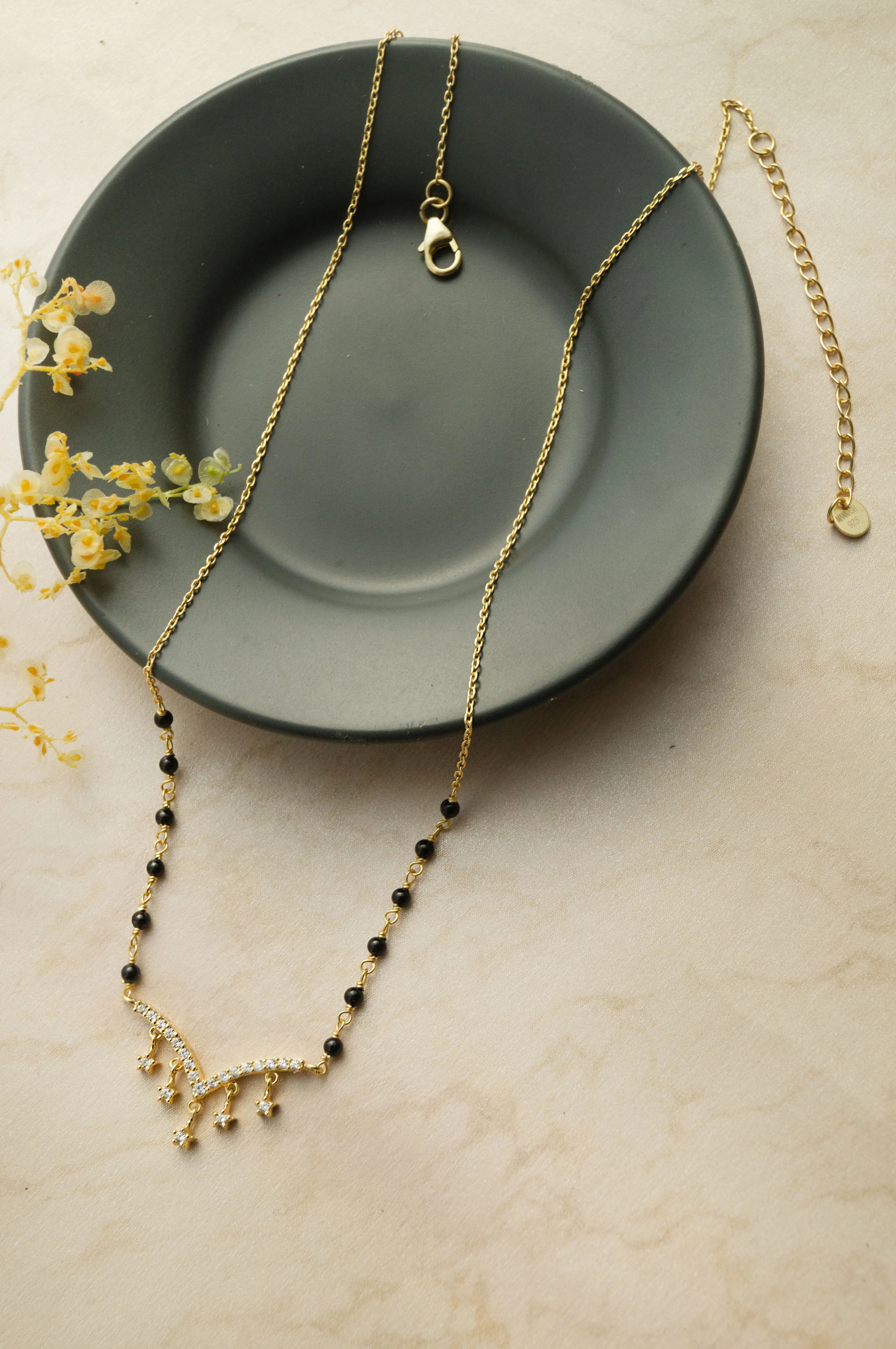 Star Charmer Gold Plated Mangalsutra Chain Necklace