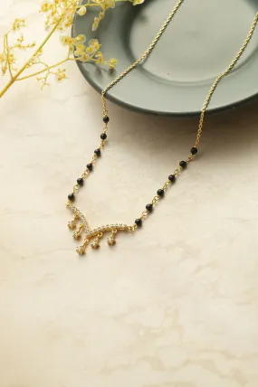 Star Charmer Gold Plated Mangalsutra Chain Necklace