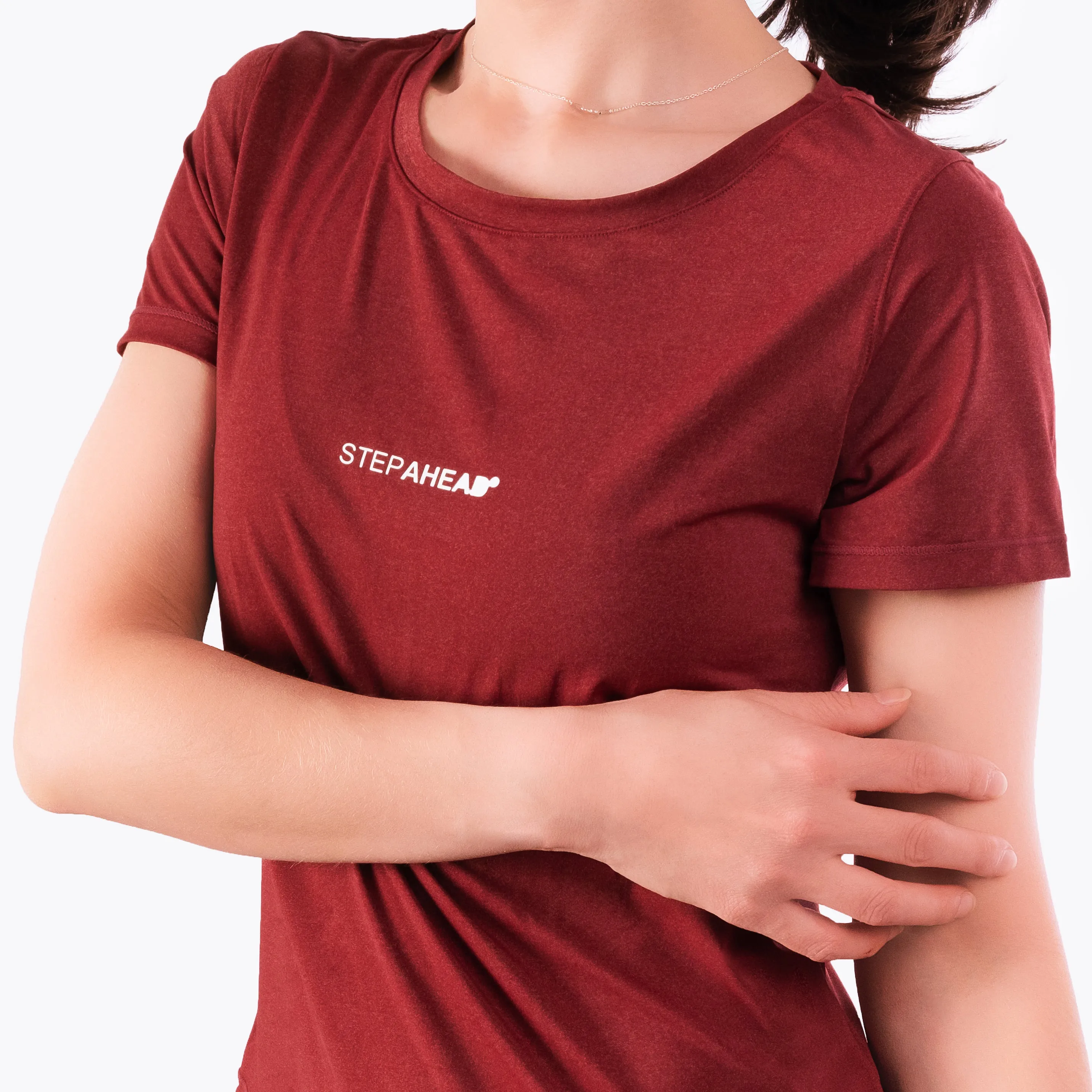 Step Ahead Burgundy Seamless Sports T-shirt