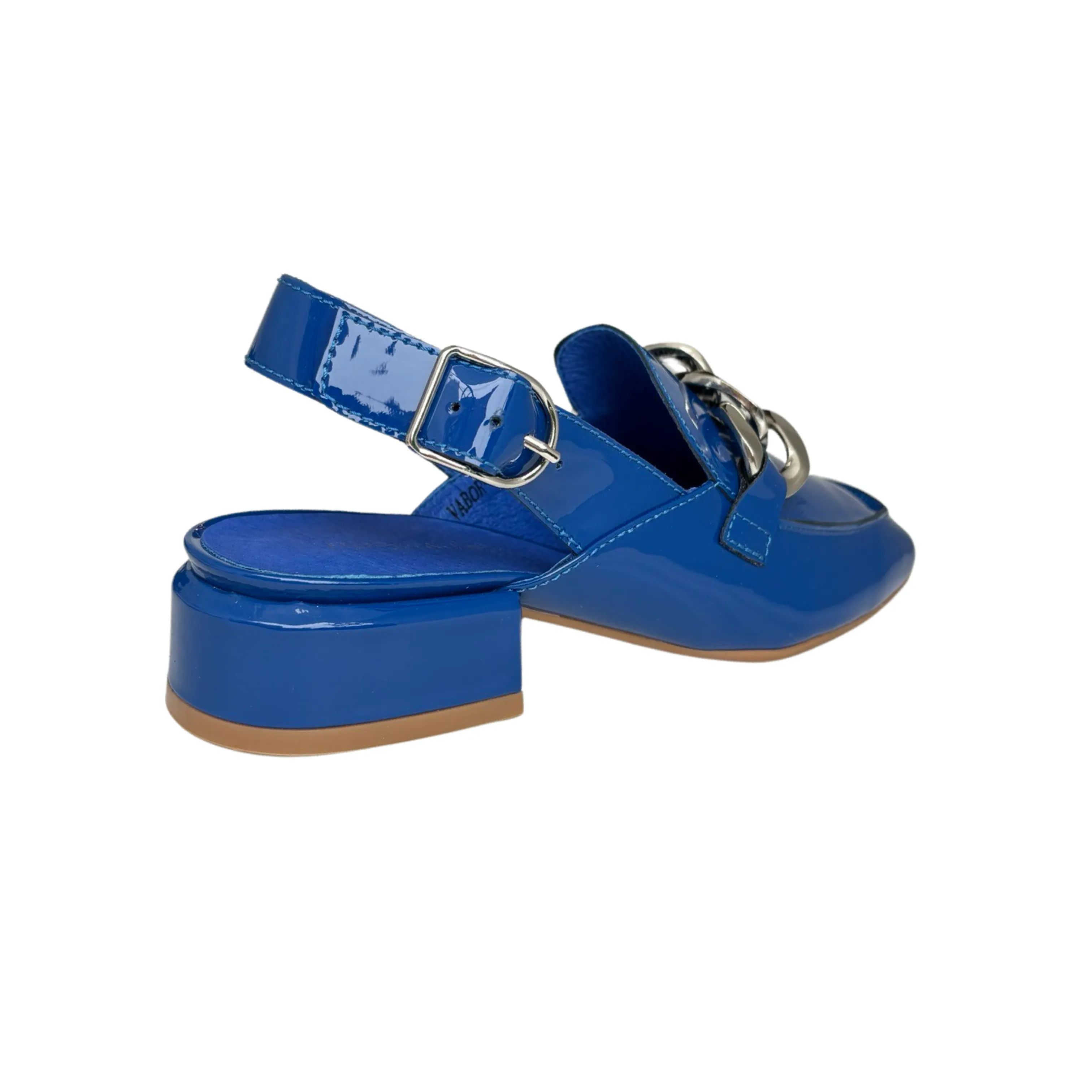 Vabor Cobalt Patent Sling Back