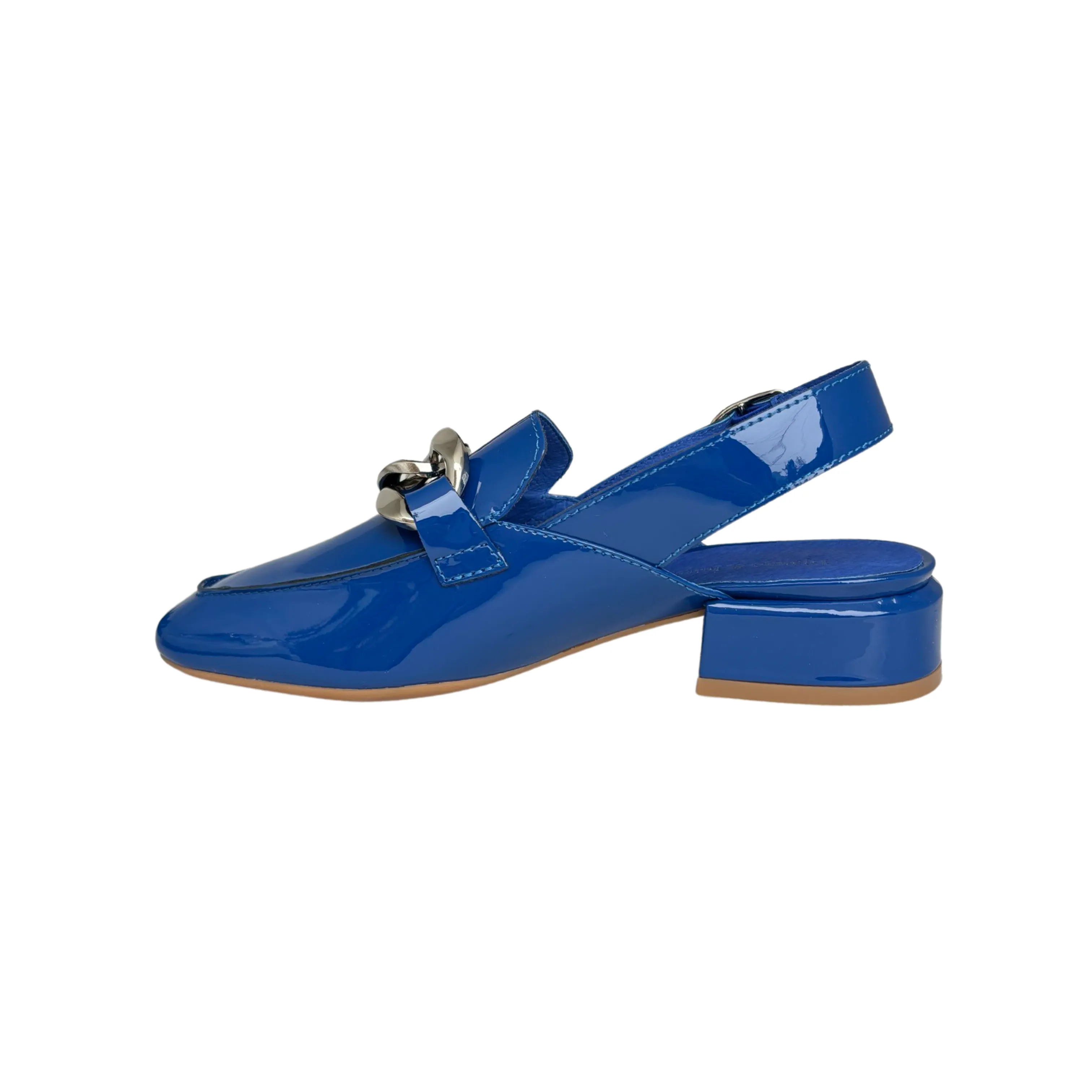 Vabor Cobalt Patent Sling Back