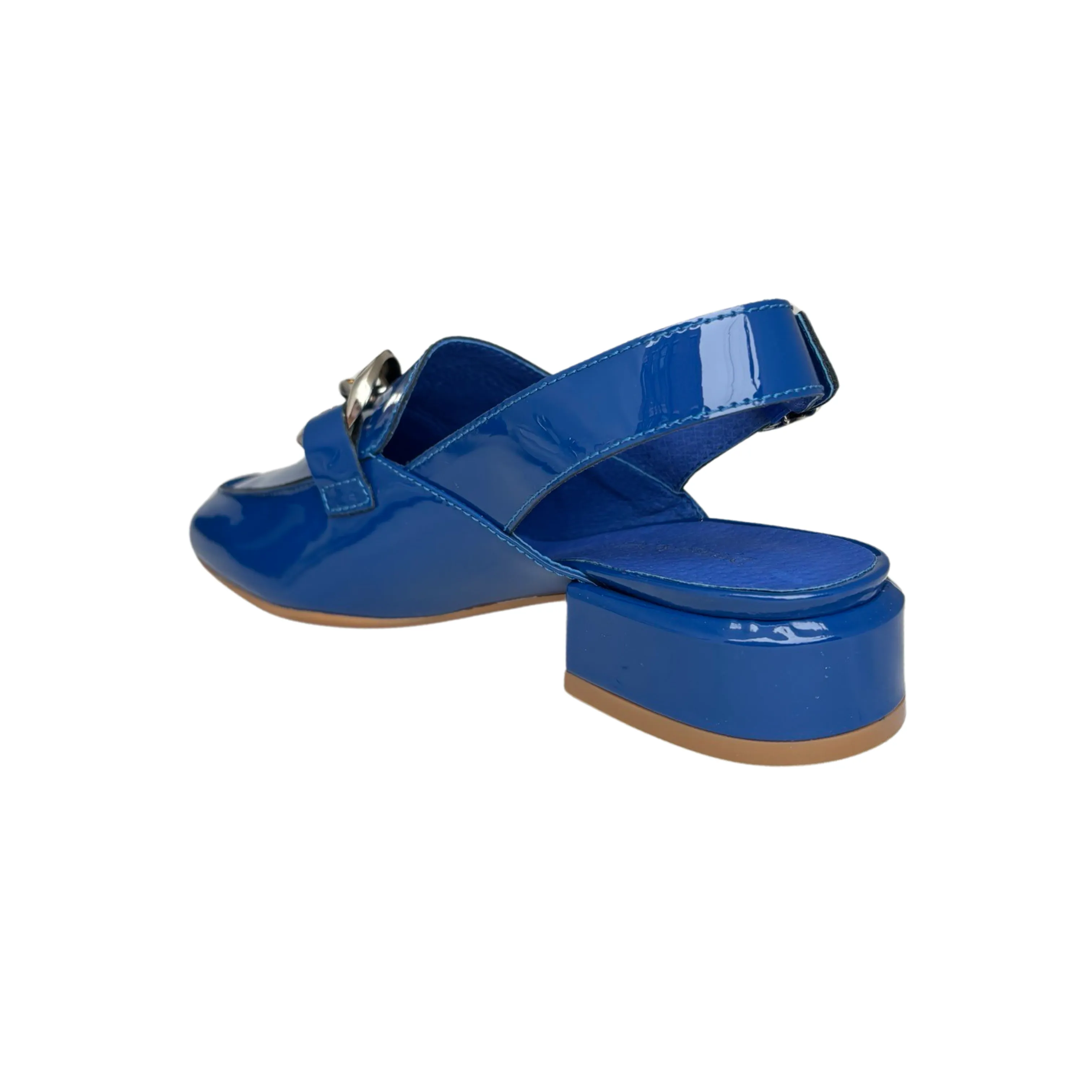 Vabor Cobalt Patent Sling Back