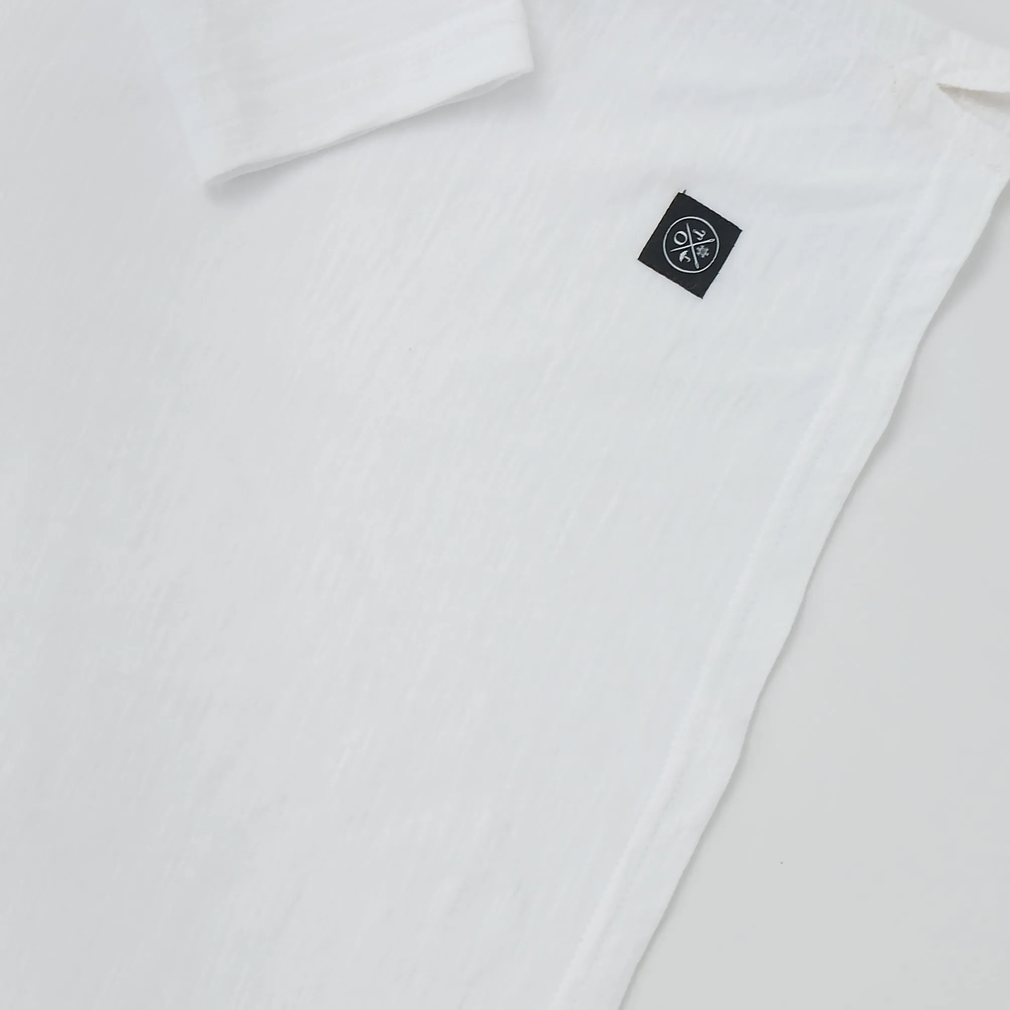 White Slub L/S Pocket T-Shirt