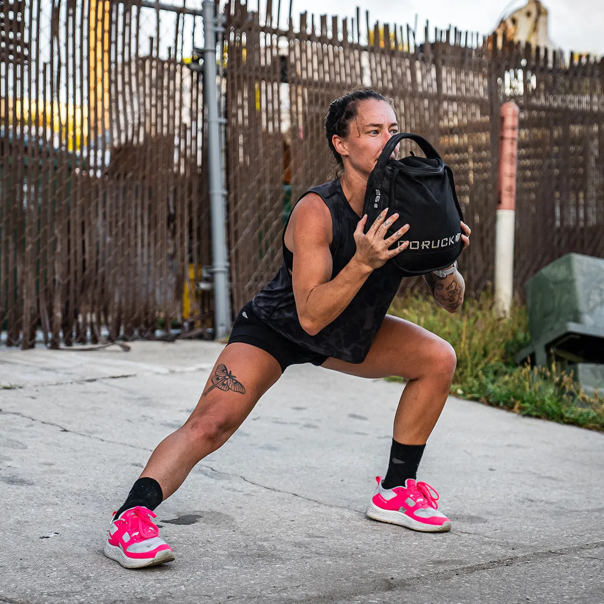 Women's Rough Runners - White   Hot Pink